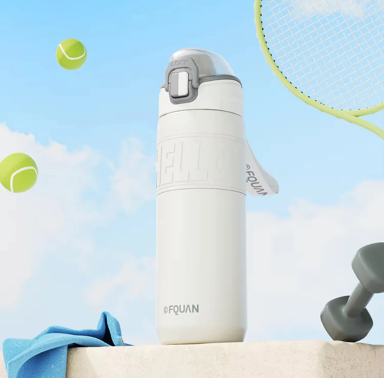 Fquan - Metallic Flask | 660ml
