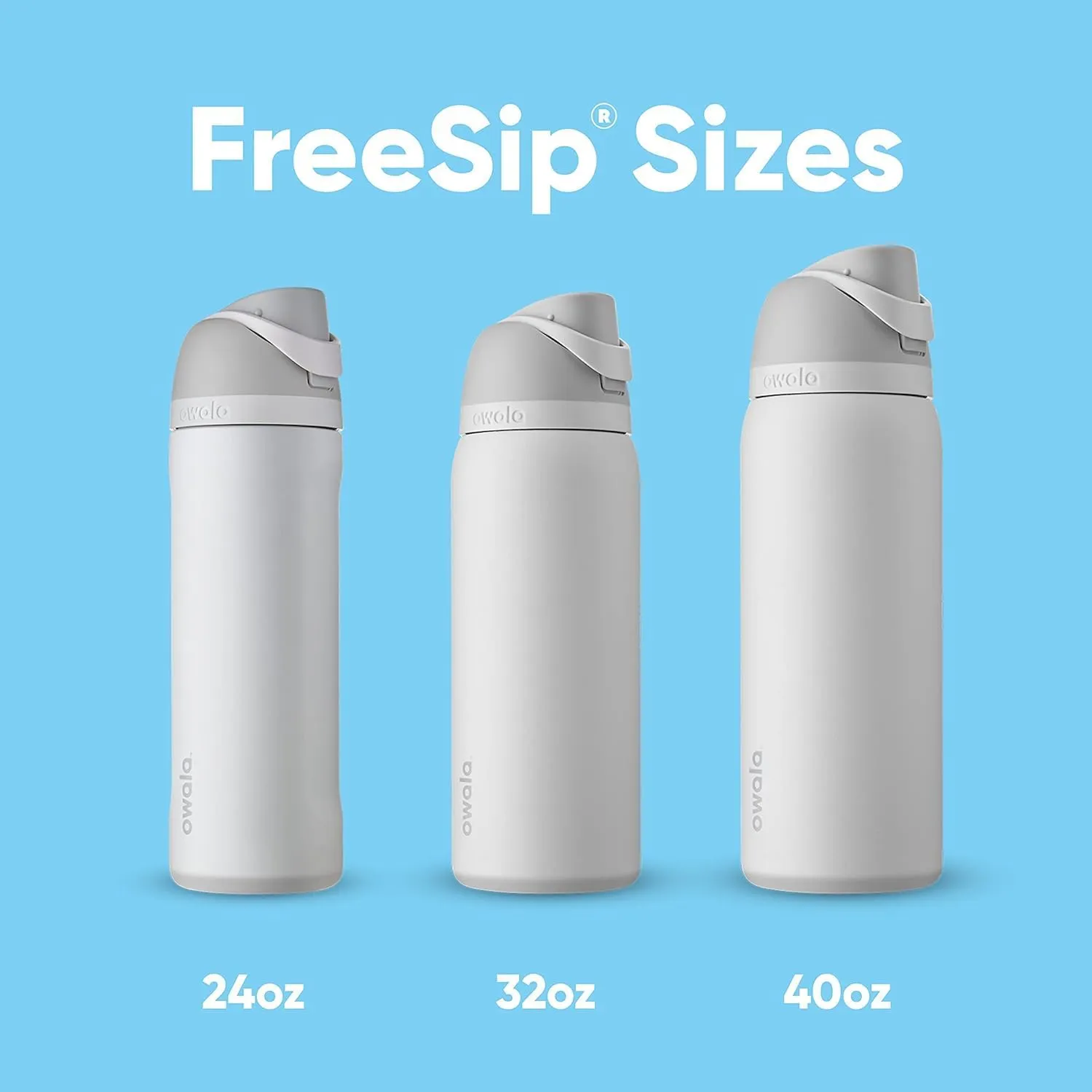 FreeSip Insulated Stainless Steel Water Bottle with Straw for Sports, Travel, and School BPA-Free Sports Water Bottle, 24 oz, Surfs Edge