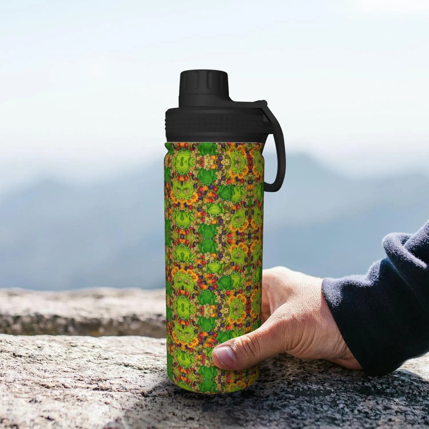 Frog 18oz Sports Insulated Bottle For Outdoor Activities,Your Ideal Companion Staying Hydrated