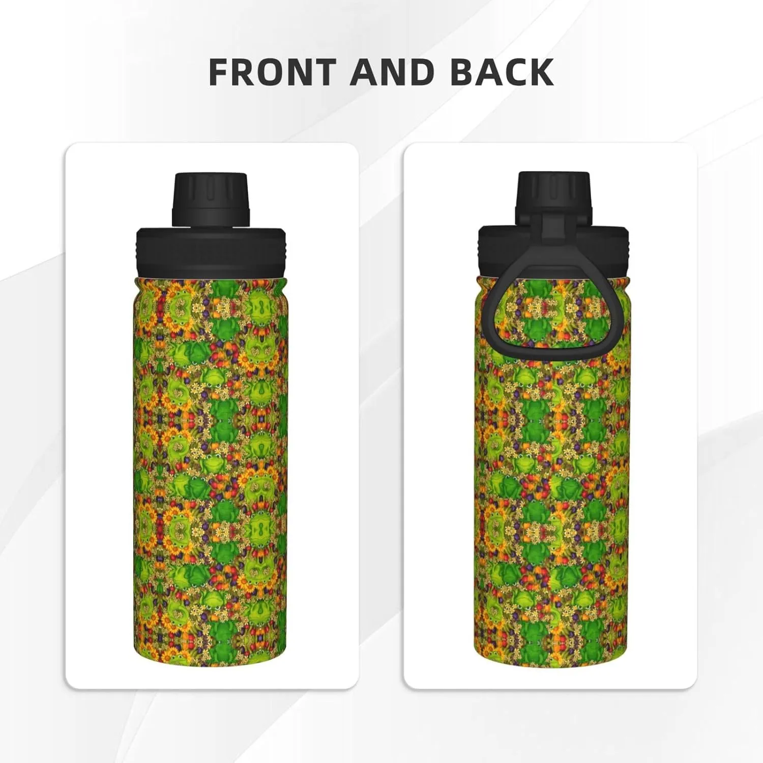 Frog 18oz Sports Insulated Bottle For Outdoor Activities,Your Ideal Companion Staying Hydrated
