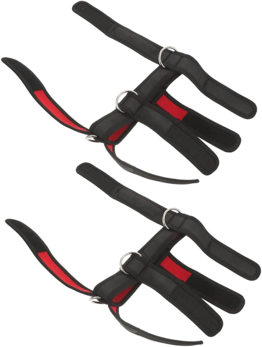 GANAZONO 2pcs Neck Training Harness Adjustable Padded Head Weight Lifting Harness for Strength Training