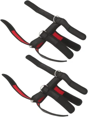 GANAZONO 2pcs Neck Training Harness Adjustable Padded Head Weight Lifting Harness for Strength Training