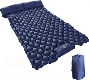 GaRcan Inflatable Sleeping Mattress Double Camping Mat Self Inflating, Waterproof and Moisture-Proof Roll Mats, Sleeping Pad with Built-in Air Pump, Ultralight and Small Pack Size, for Ou
