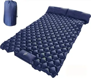 GaRcan Inflatable Sleeping Mattress Outdoor PicnicDouble Sleeping Pad, Inflatable Sleeping Mat Ultraligh, Self-Inflating Camping Mat with Built-in Inflatable Pillow, for Outdoor, Hiking,