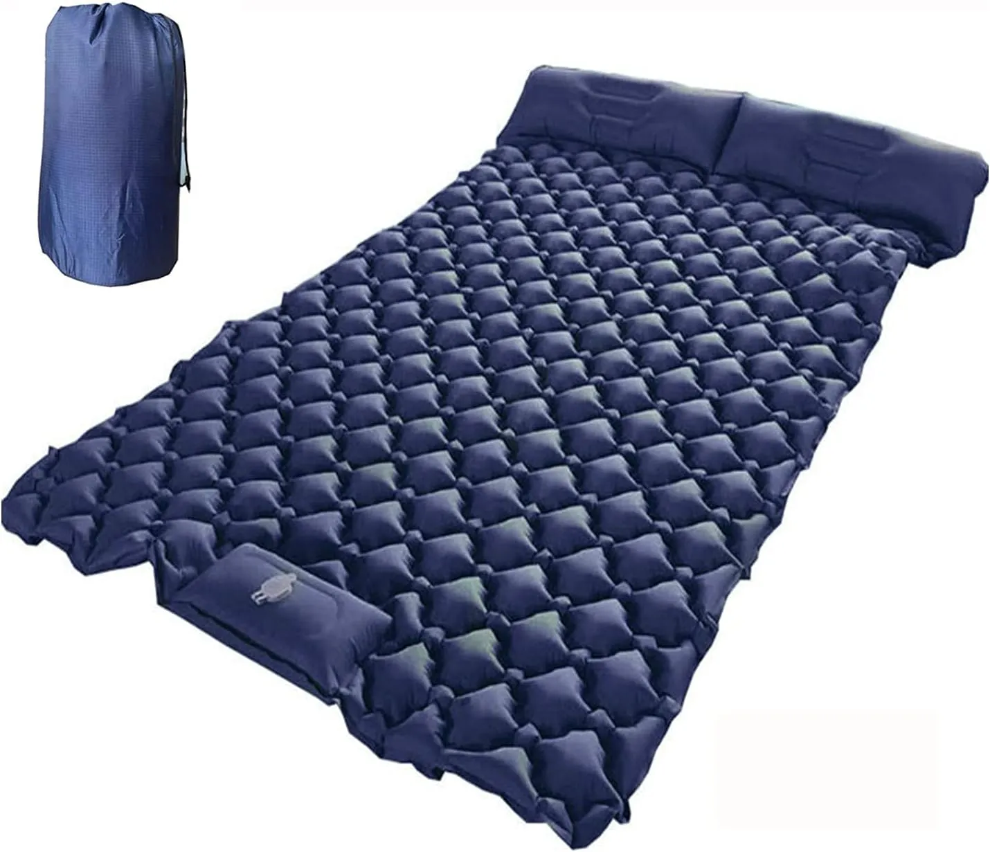 GaRcan Inflatable Sleeping Mattress Outdoor PicnicDouble Sleeping Pad, Inflatable Sleeping Mat Ultraligh, Self-Inflating Camping Mat with Built-in Inflatable Pillow, for Outdoor, Hiking,