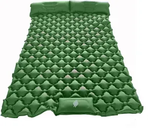 GaRcan Inflatable Sleeping Mattress Outdoor PicnicDouble Sleeping Pad, Self Inflating Mattress Camping, Waterproof and Moisture-Proof Roll Mats, with 2 Self-Inflating Pillows