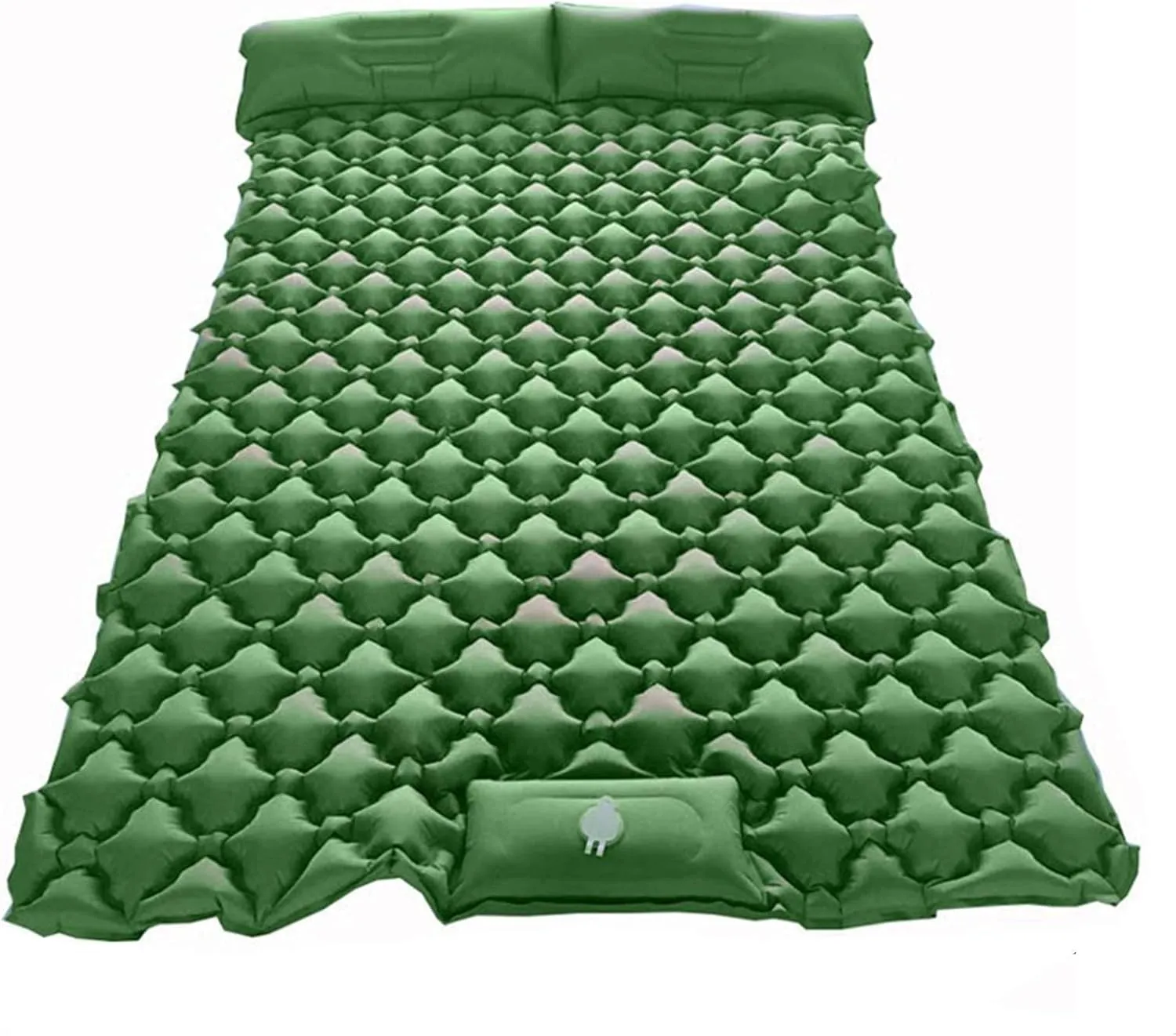 GaRcan Inflatable Sleeping Mattress Outdoor PicnicDouble Sleeping Pad, Self Inflating Mattress Camping, Waterproof and Moisture-Proof Roll Mats, with 2 Self-Inflating Pillows