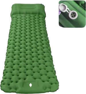 GaRcan Inflatable Sleeping Mattress Self Inflating Mattress Camping, Inflatable Sleeping Mat Ultralight, Self-Inflating Camping Mat with Built-in Inflatable Pillow, Waterproof