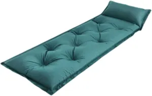 GaRcan Outdoor Camping Sleeping Pad Ultralight Air Mat Folding Bed Inflatable Cushion Mountaineering Mattress with Pillow Travel Hiking (B)