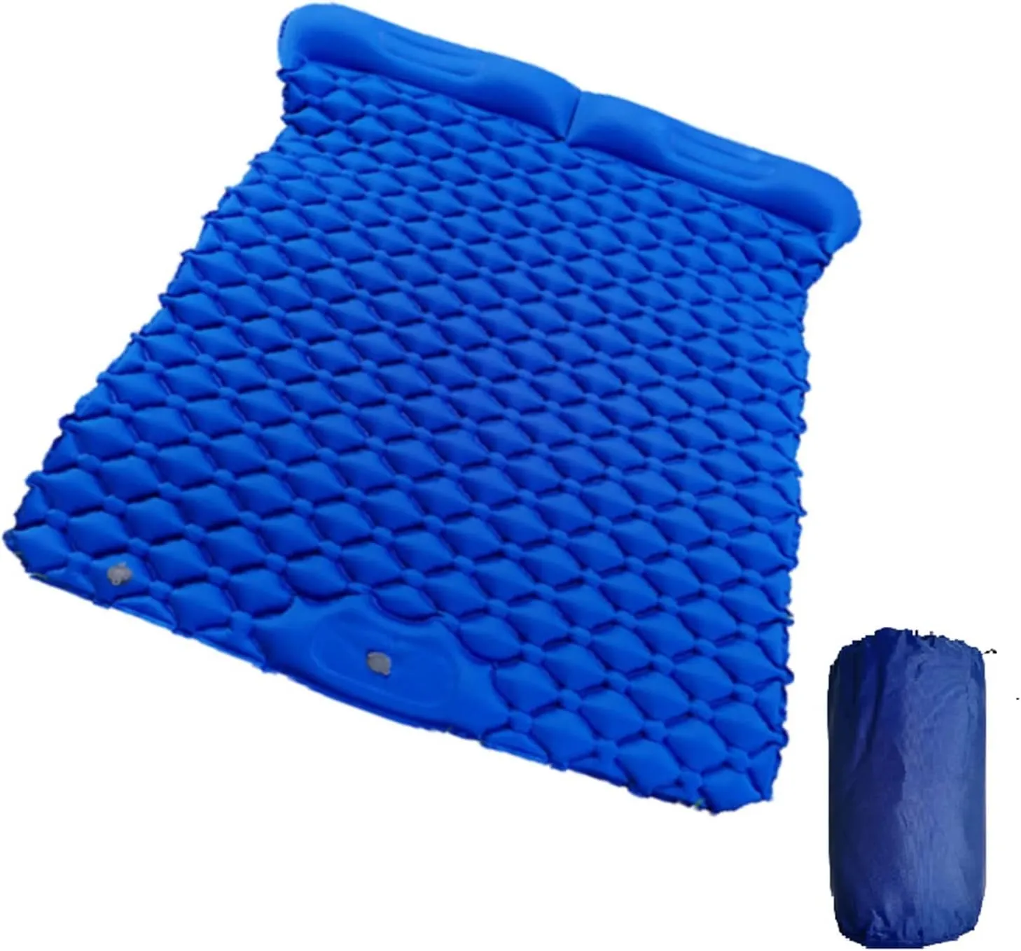 GaRcan Ultralight Outdoor Camping Mat with Built-in Pump Fast Inflatable Mattress 1-2 People Sleeping Mat Air Cushion (Blue 195 X119 X6CM)