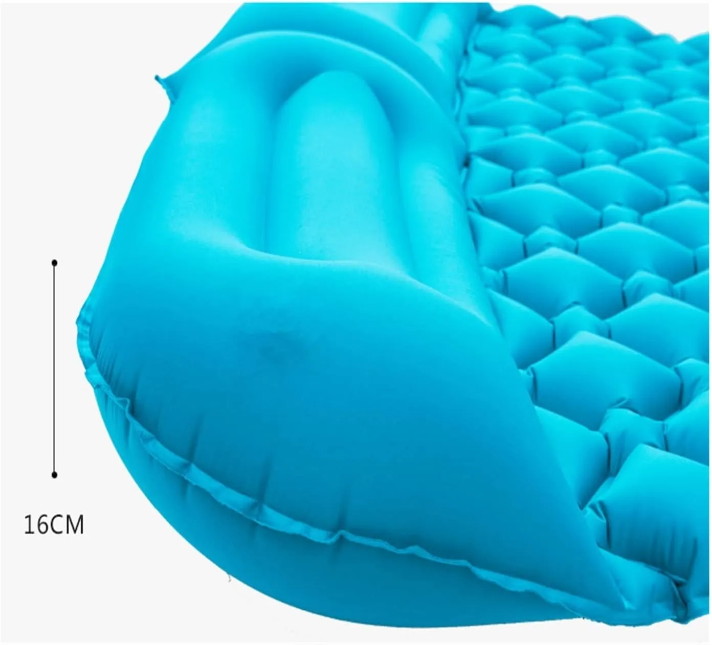 GaRcan Ultralight Outdoor Camping Mat with Built-in Pump Fast Inflatable Mattress 1-2 People Sleeping Mat Air Cushion (Blue 195 X119 X6CM)