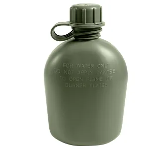 Genuine G.I. 3 Piece 1 Quart Plastic Canteen - Cadet Essential BPA Free