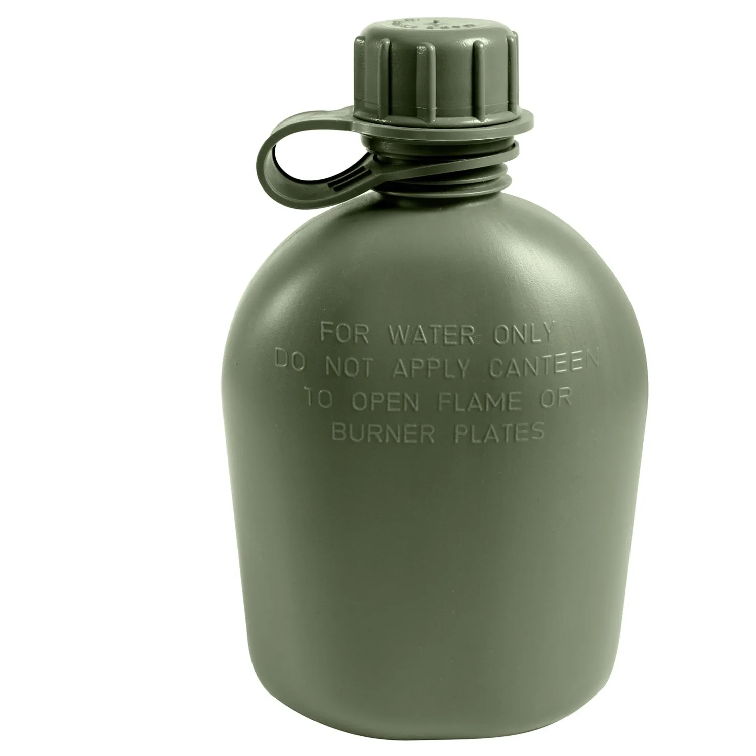 Genuine G.I. 3 Piece 1 Quart Plastic Canteen - Cadet Essential BPA Free