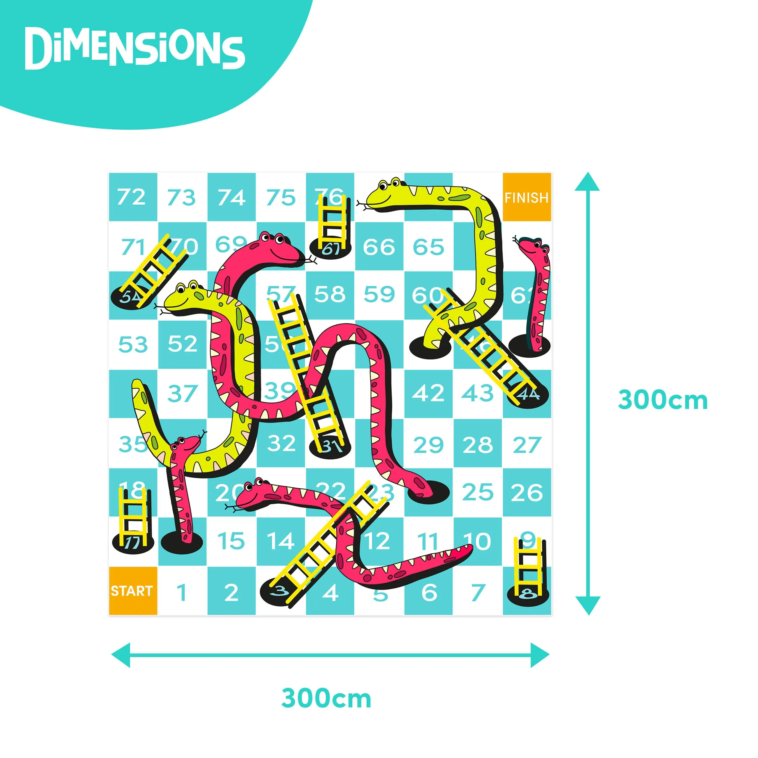 Giant Inflatable Snakes And Ladders