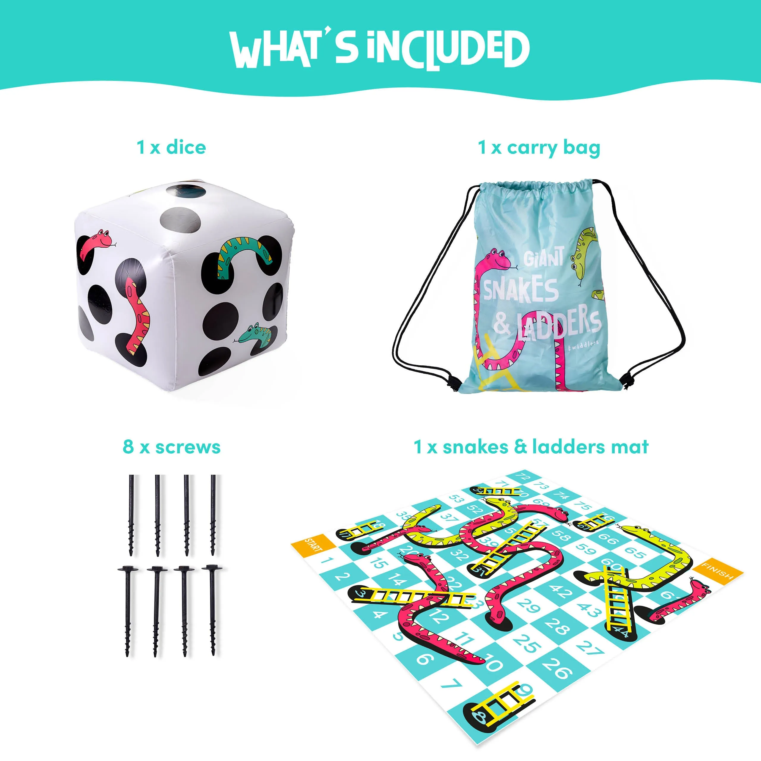 Giant Inflatable Snakes And Ladders