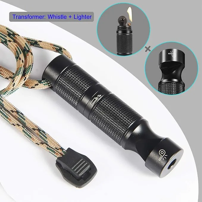 Gift for Men, Women, AbeuRox All In One Gadgets Multitool Tactical Survival Gear with Lighter(No Fuel Include), Fishing Tool, Glass Breaker, Whistle, Blade, Great EDC Kit, Camping Tool