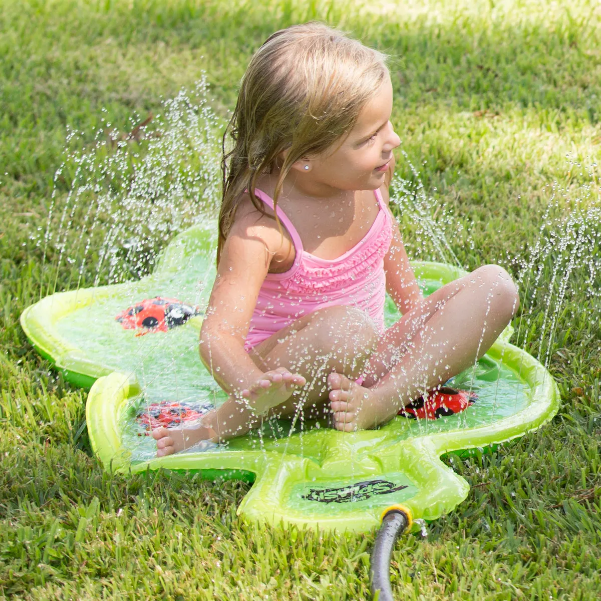 Giggle 'n Splash Lady Bug Sprinkle and Splash Play Mat 48"