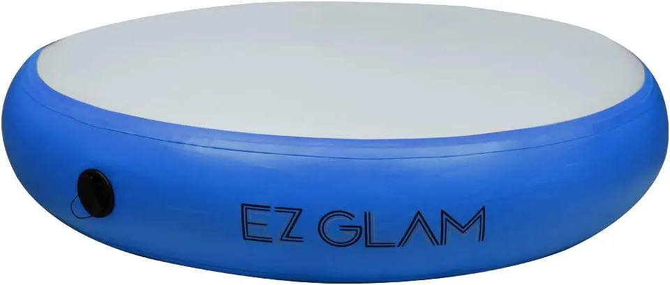 GLANT Air Mat Tumble Track AirSpot - Gymnastics Training Springboard - Round Inflatable Springboard