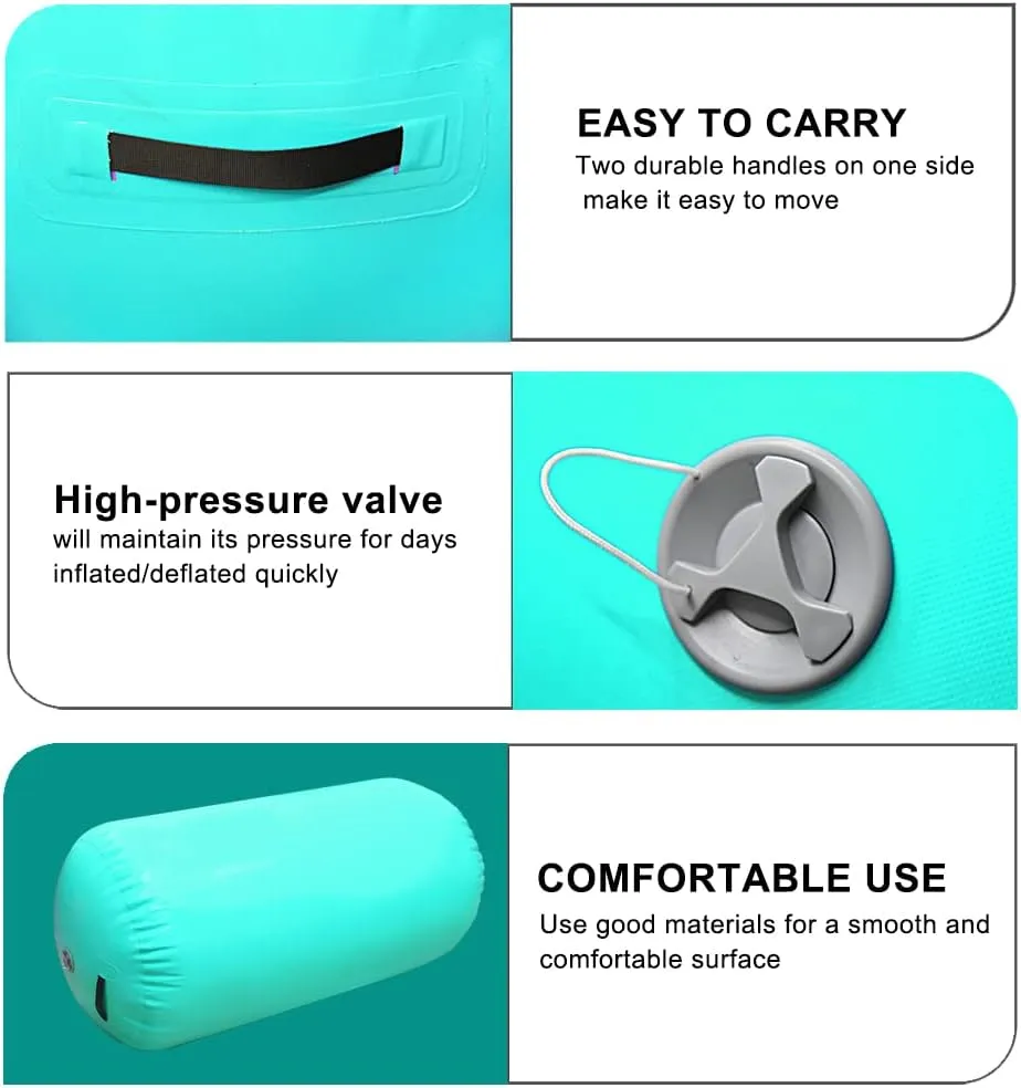 GLANT Air Mat Tumble Track AirSpot - Gymnastics Training Springboard - Round Inflatable Springboard
