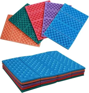 Goaup Sitting Pad, 2pcs Foam Camping Mat Seat Waterproof Folding Mat for Picnic, Hiking, Backpacking, Mountaineering (Colors are Send Randomly)