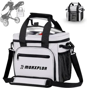 Golf Cart Cooler with Top Magnetic Lid,12-Can Insulated Soft Cooler Bag,Golf Push Cart Accessories,Club Bag Accessories