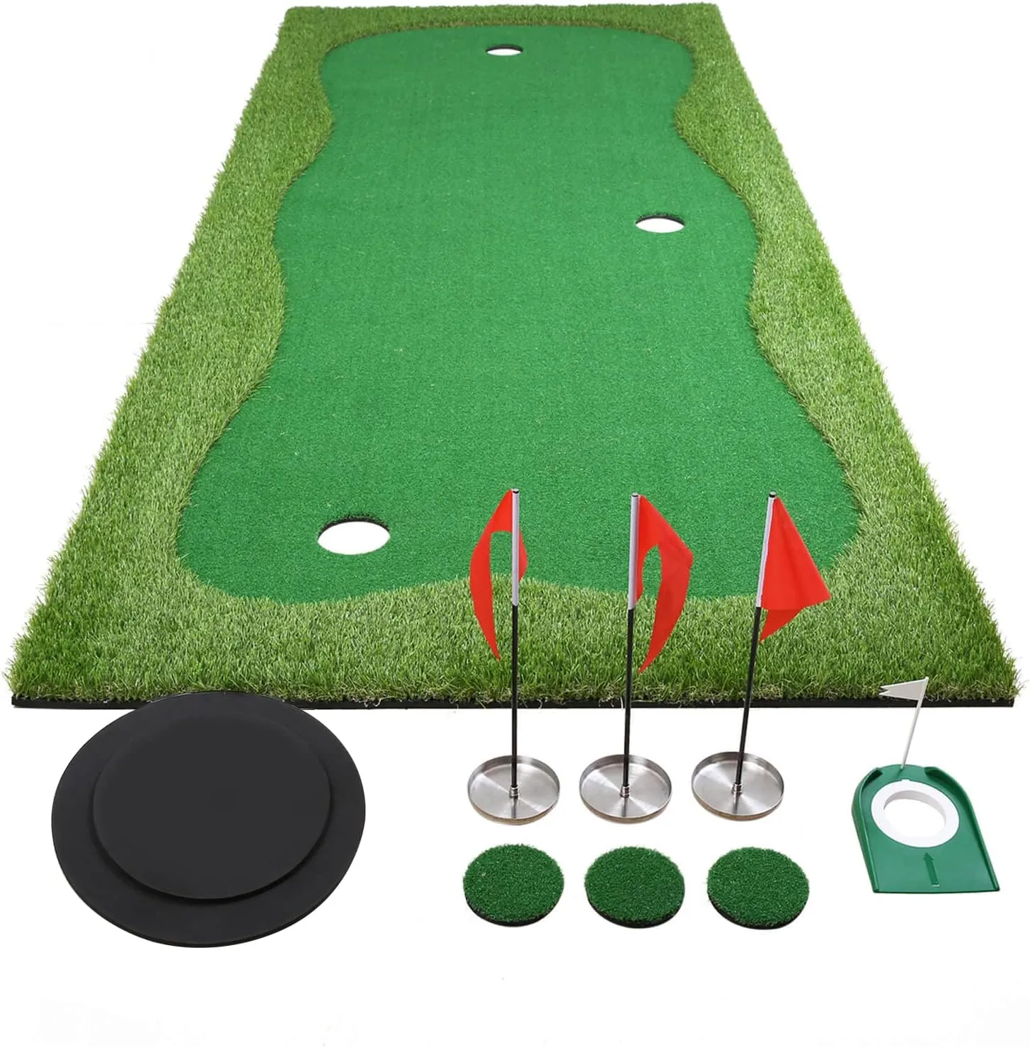 Golf Putting Green, Practice Putting Green Mat, Large Professional Golfing Training Mat for Indoor Outdoor…