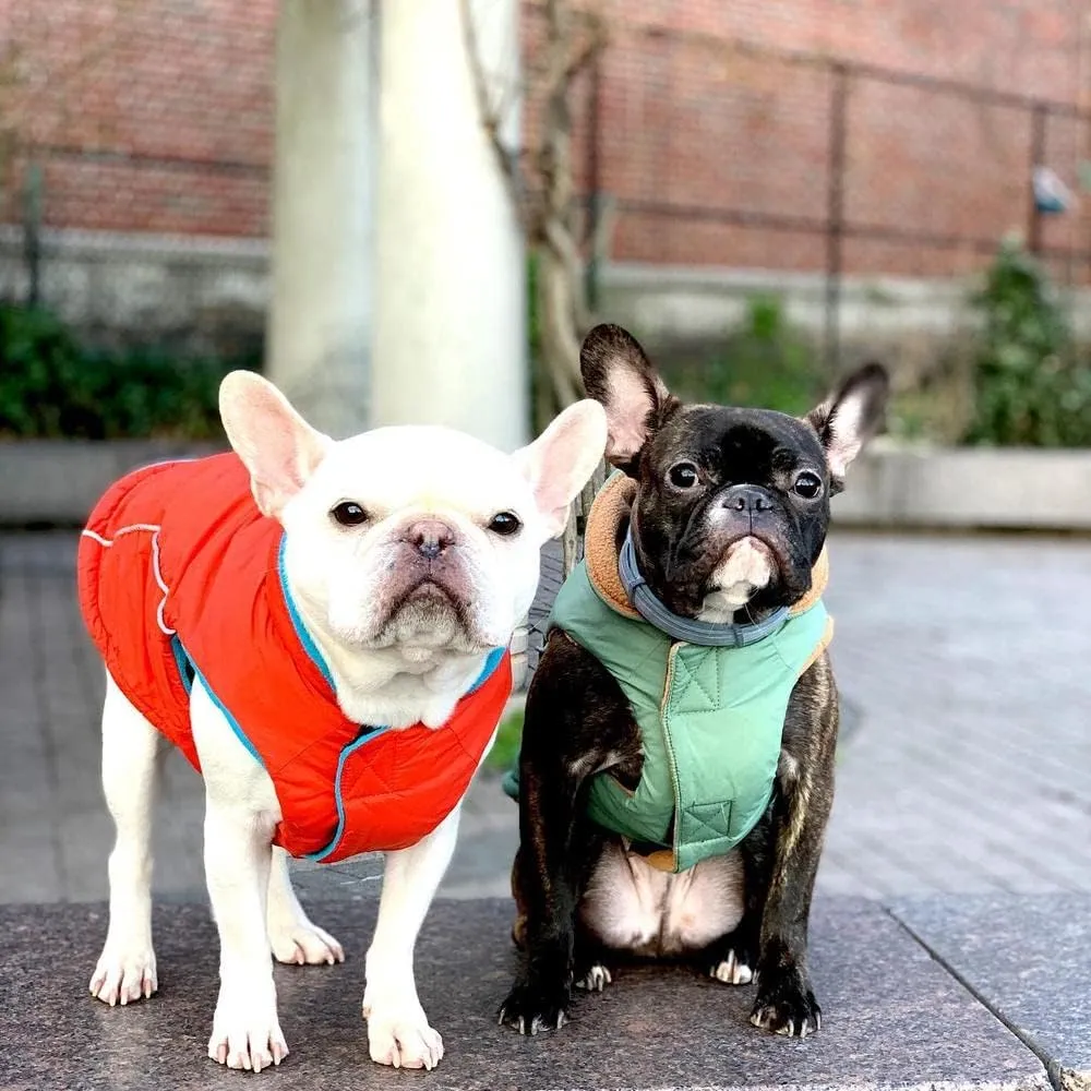 Gooby - Sports Vest, Fleece Lined Small Dog Cold Weather Jacket Coat Sweater with Reflective Lining, Black, Small