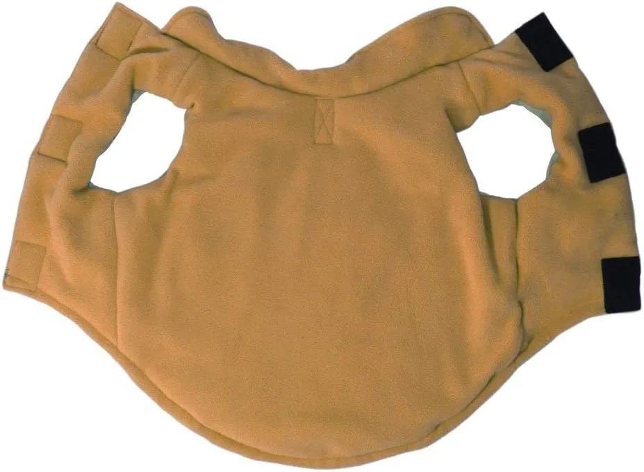 Gooby - Sports Vest, Fleece Lined Small Dog Cold Weather Jacket Coat Sweater with Reflective Lining, Green, Large