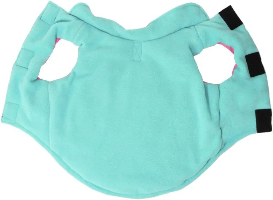 Gooby - Sports Vest, Fleece Lined Small Dog Cold Weather Jacket Coat Sweater with Reflective Lining, Pink, Large