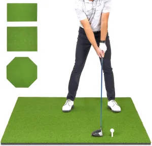 GoSports PRO Golf Hitting Mats for Indoor/Outdoor Practice – Choose Size – Turf Driving Range Mats for Golf Simulators and Practice