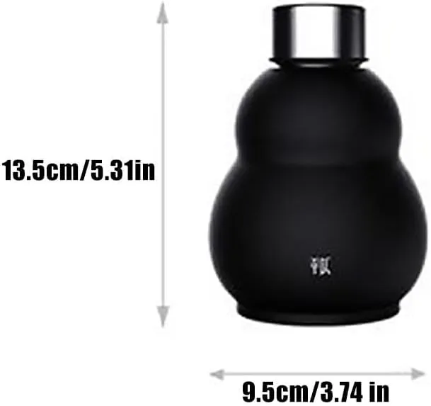 Gourd Water Bottle, Retro Style Gourd Sports Water Bottle, 316 Stainless Steel Winter Thermos Cup 280ml Travel Water Bottle, for Outdoor and Indoor, Valentine's Day Gifts (Red)