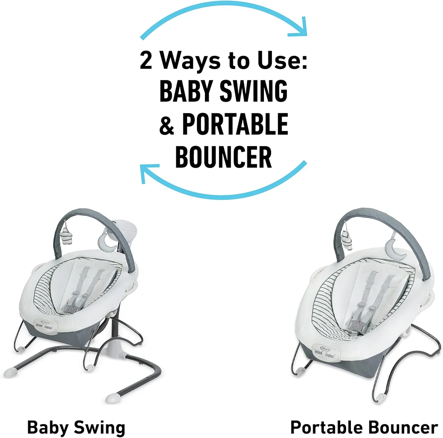 Graco Soothe 'n Sway LX Baby Swing with Portable Bouncer