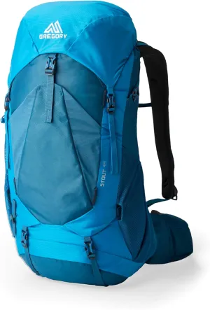 Gregory Stout 45L Plus Size Unisex Backpacking Pack, Breathable Backpanel, Internal Hydration Sleeve for Water Reservoir (Bladder Not Included), Plus Size, Compass Blue