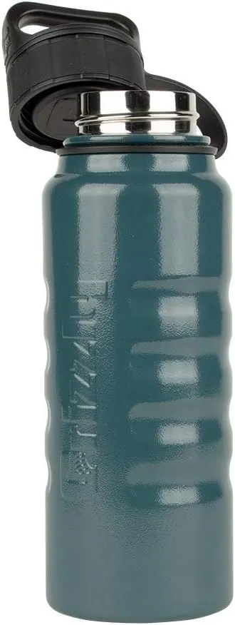 Grizzly Grip 32 oz Water Bottle | Vacuum Insulated | Stainless Steel with Insulated Lid | For Gym Women Men Beach Camping Hiking Fishing Hunting Sports | Vintage Blue