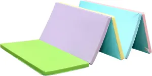 Gymnastics Mat Folding Stretch Mats 75"x31"x1.2" Exercise Muscle Training Children Play Horizontal Bar Mat Yoga Sports Soundproof Home Use