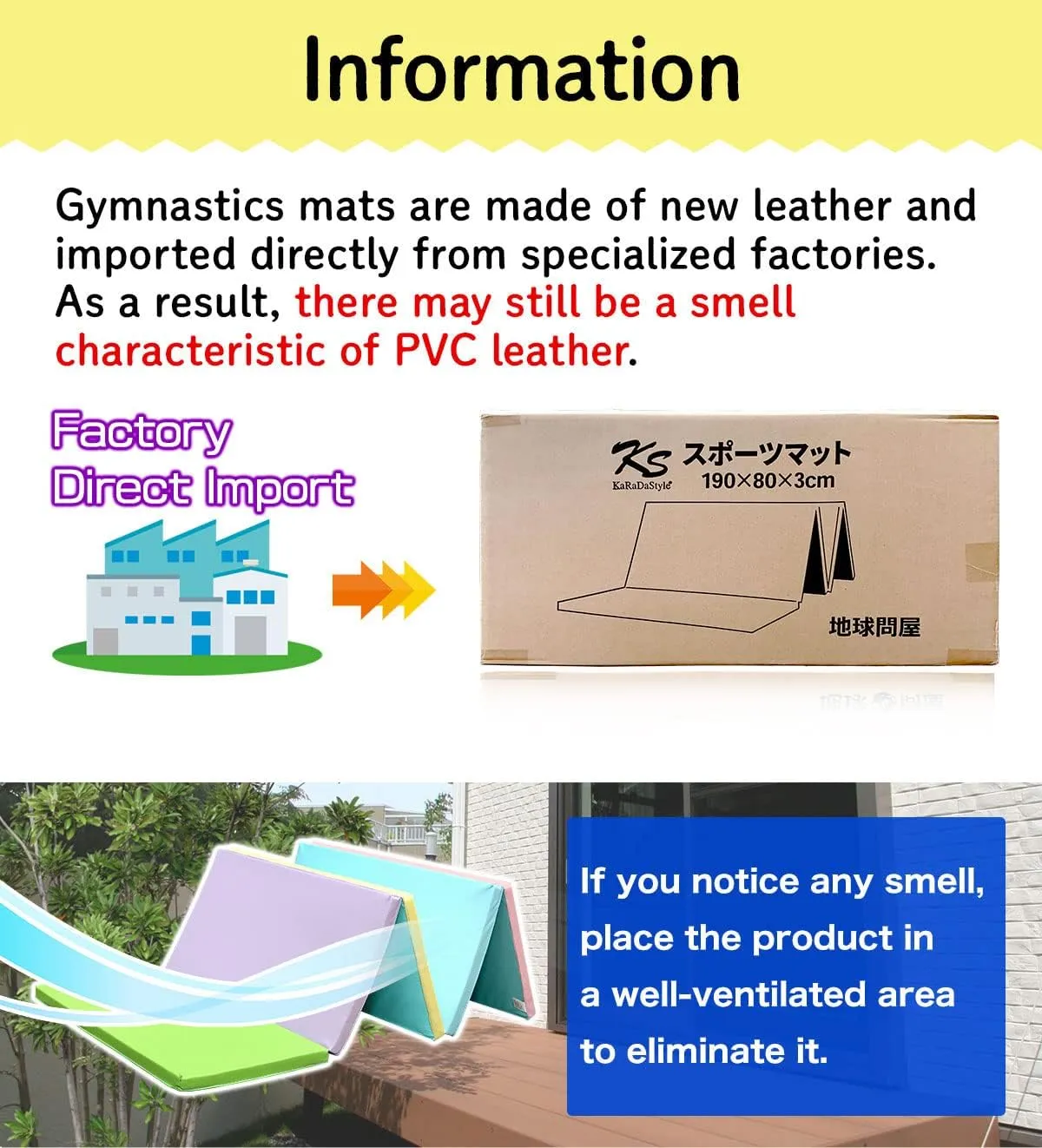 Gymnastics Mat Folding Stretch Mats 75"x31"x1.2" Exercise Muscle Training Children Play Horizontal Bar Mat Yoga Sports Soundproof Home Use