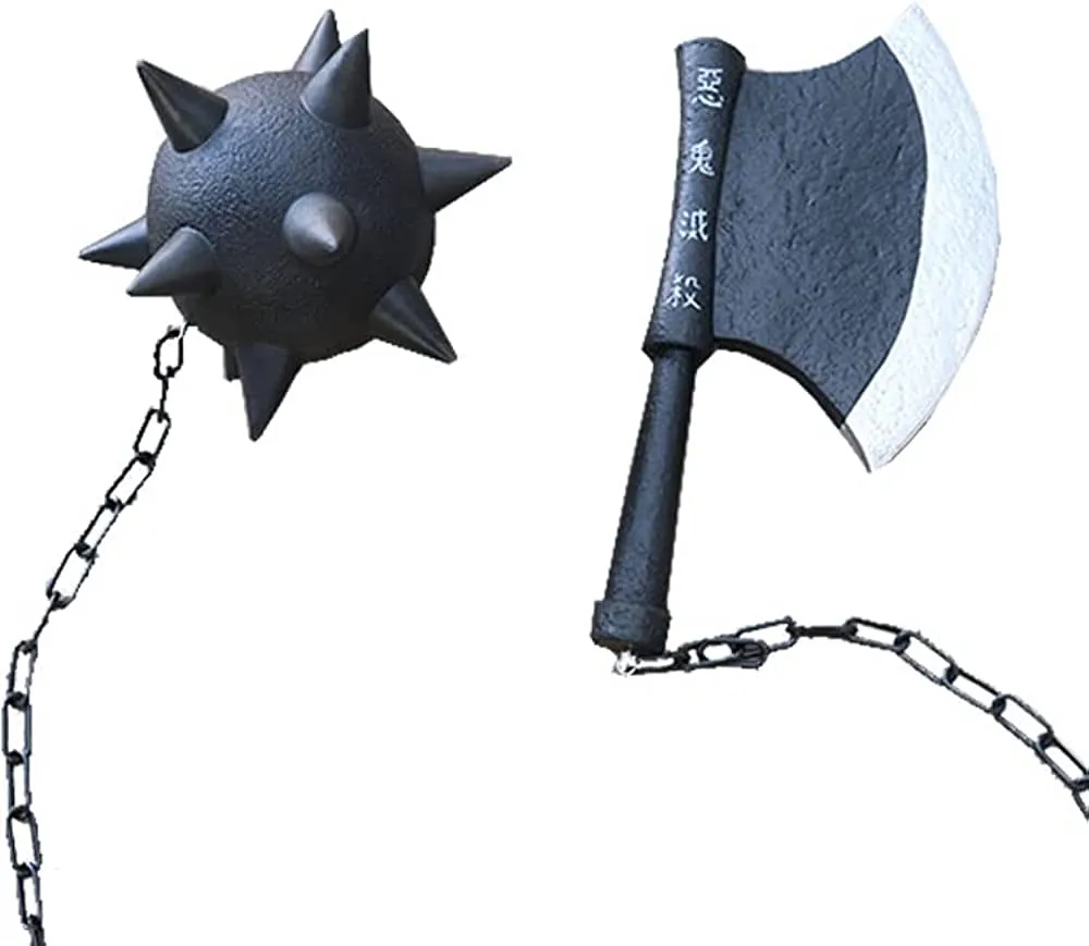 Gyomei's Flail and Axe Foam Replica