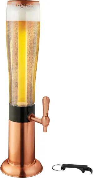 Hammer   Axe Beverage Drink Dispenser, Ice Rod Cooler & Bottle Opener, Large Capacity Holds 7 Beer Cans, Home Bar Accessory, Tailgate BBQ Party Supply Essential, Margarita Mimosa Tea Tower Dispenser