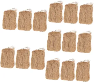 Happyyami 15pcs Jute Flame Convenient Fire Starting Tools for Camping BBQ Outdoor Adventures Easy to Use Natural Combustion for Campfires and Grills