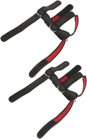 Happyyami 2pcs Head and Neck Strength Training Harness Padded Neck Weight Lifting for Strength Building