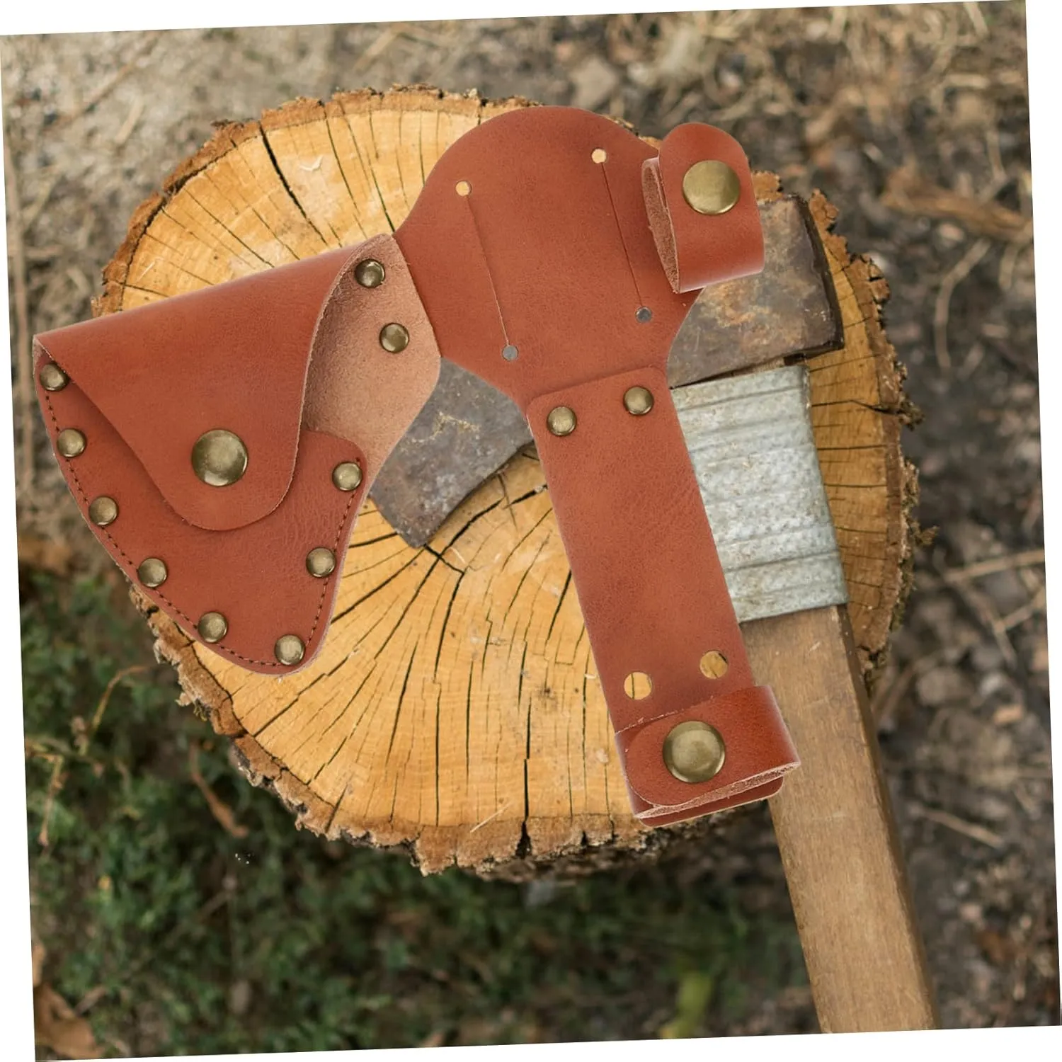 Happyyami 4pcs Portable Axe Cover Professional Hatchet Protector Case for Outdoor Use Sleeve to Safeguard Your Axe for Camping and Hiking Enthusiasts
