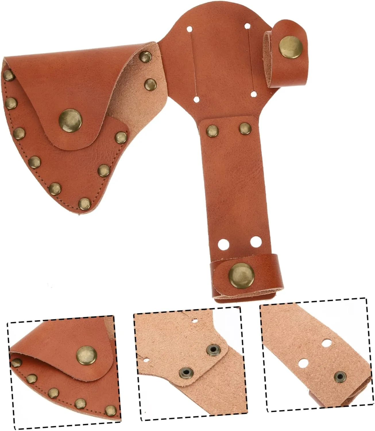 Happyyami 4pcs Portable Axe Cover Professional Hatchet Protector Case for Outdoor Use Sleeve to Safeguard Your Axe for Camping and Hiking Enthusiasts