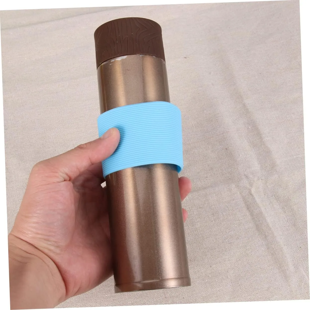 Happyyami 8 Pcs Mason Jar Silicone Sleeve Water Bottle Cover Sports
