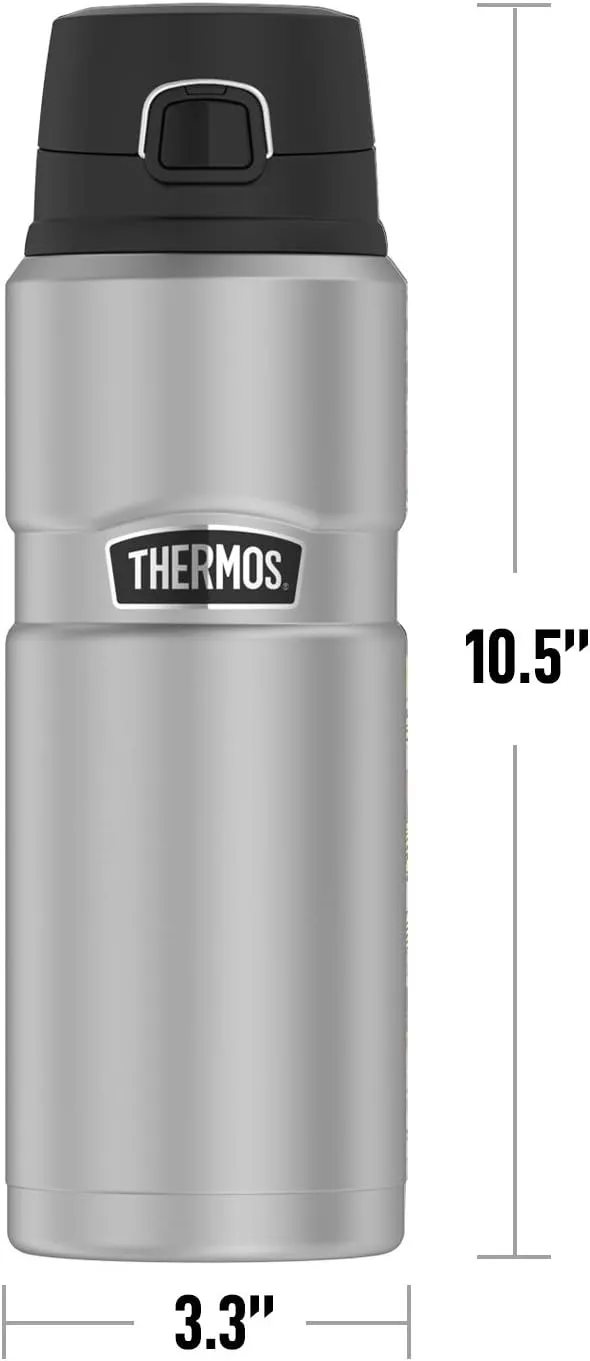Harry Potter Slytherin House Crest THERMOS STAINLESS KING Stainless Steel Drink Bottle, Vacuum insulated & Double Wall, 24oz