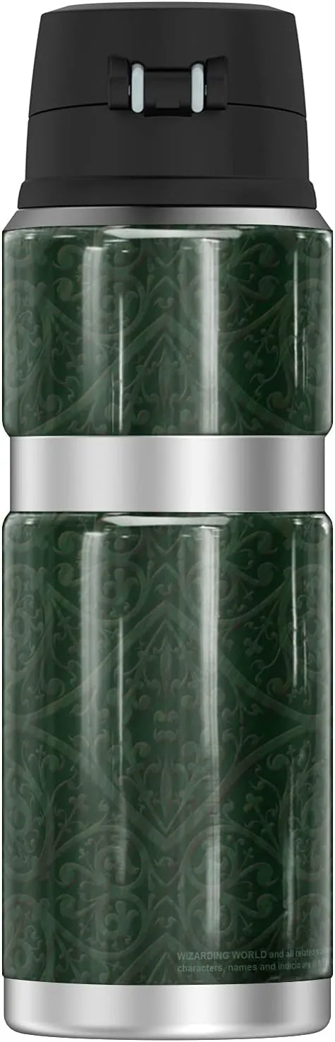 Harry Potter Slytherin House Crest THERMOS STAINLESS KING Stainless Steel Drink Bottle, Vacuum insulated & Double Wall, 24oz