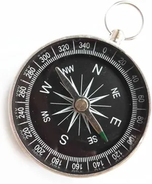 HBJWOV Portable Aluminum Lightweight Emergency Compass Outdoor Survival Compass Tool Navigation Wild Tool