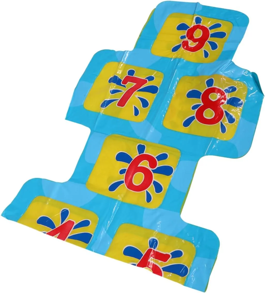 Hemoton 1pc Inflatable Water Spray Playmat Educational Outdoor Mat for Boys and Girls Toy Numbers and Leak-Resistant Design for Fun and Relaxation