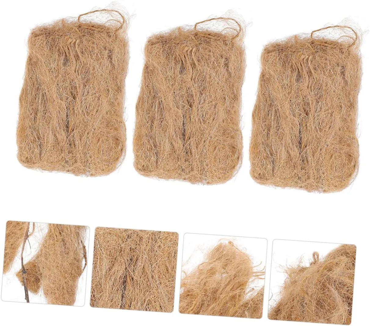 Hemoton 5sets Jute Fire Starters Professional Outdoor Flame Tool for Camping BBQ and Fire Pits Lightweight Instant Combustion Essential Camping Accessories 3pcs*5