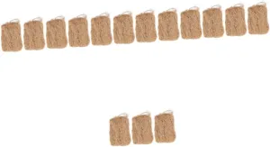 Hemoton 5sets Jute Fire Starters Professional Outdoor Flame Tool for Camping BBQ and Fire Pits Lightweight Instant Combustion Essential Camping Accessories 3pcs*5