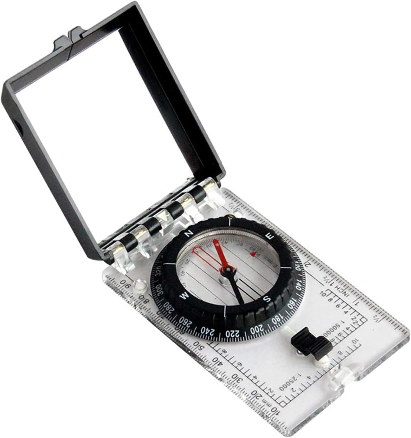 High Accuracy Compasses with Glasses Navigation Tool for Hiking Camping Adjustable Declination Portable Navigation Tool